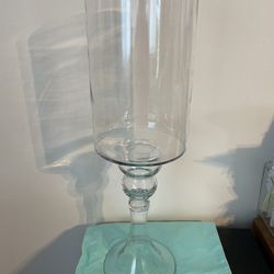 Large Glass Hurricane Candle Holder/vase