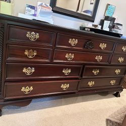 Solid Wood Dresser Marble Top