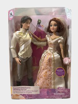 Disney Tangled Rapunzel & Eugene Wedding Doll Set