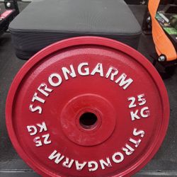 StrongArm Sport 25 KG Calibrated Powerlifting Plates (Pair) — Like New