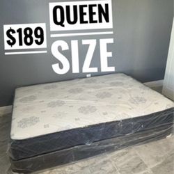 Queen Mattress Set – Medium – Brand New – Delivery Available 🚚