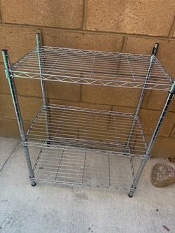 3-Tier Chrome Wire Storage Shelf
