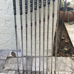 Ping Eye 2 LH Golf Clubs with Bag