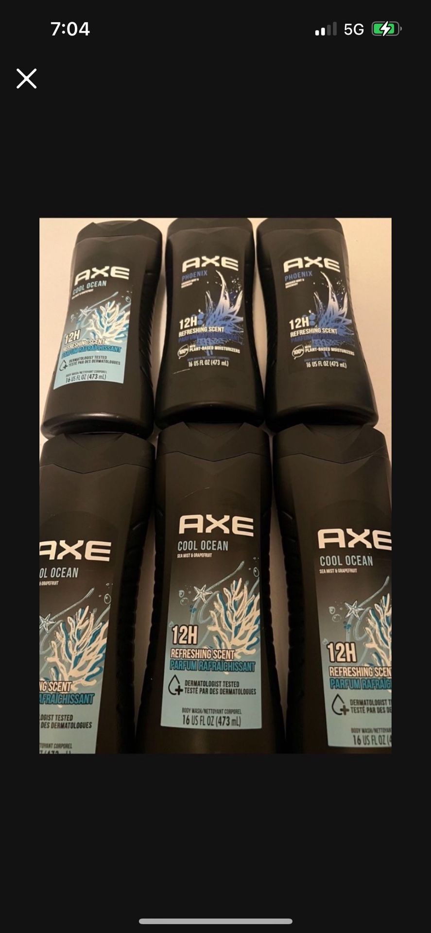 Axe Body Wash 3/$10