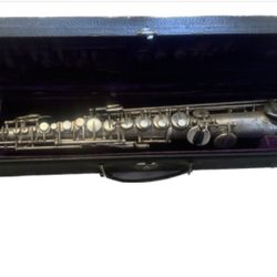 Vintage 1923 Selmer Model 22 Soprano Sax Silver Wind Instrument Very Rare