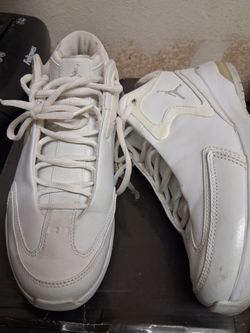 Air Jordan White Mid-Top Sneakers