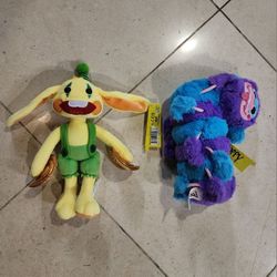 Poppy Playtime Bunzo Bunny & PJ Pug-A-Pillar 10" Plush 2 Pack Demon Toy NWT