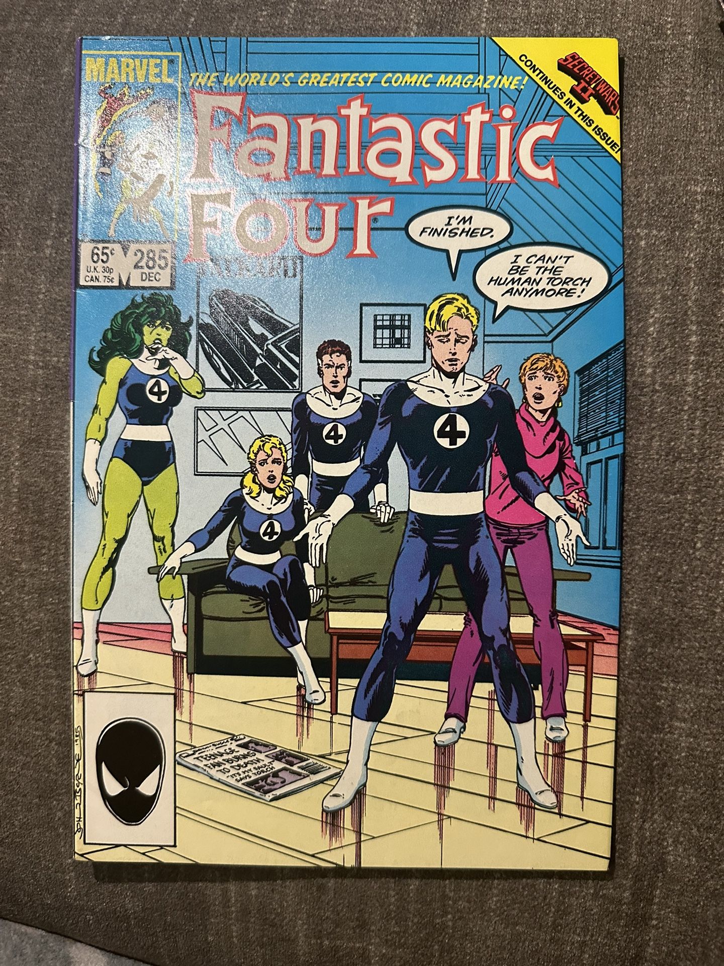 Fantastic Four Dc Comic #285