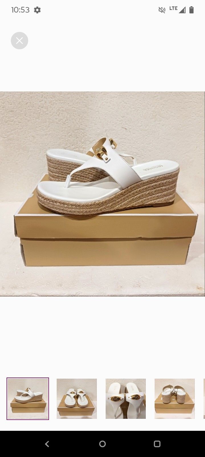Michael Kors Leather Wedges Women's Size 6.5