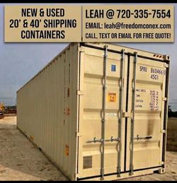 20' & 40' Shipping Containers On Sale!