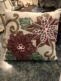 Gorgeous Pier One Import, Glass Bead Decorative Pillow 