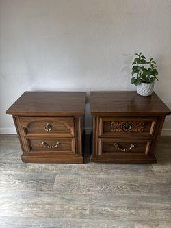 DASHING nightstands - sold as a pair - Dixie - two drawers - end tables - delivery available 