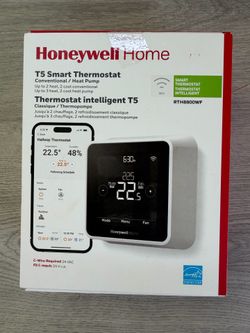 Honeywell Home T5 7-Day Smart Wi-Fi Thermostat with Geofence Technology and Auto Changeover, Energy Star Certified