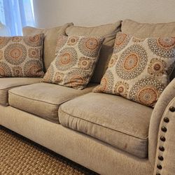Sofa-bed and Loveseat.
