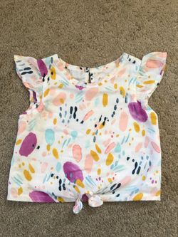 Genuine Kids from Oshkosh - toddler girls clothes colorful short sleeve top 3T