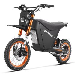 HAPPYRUN G300 SE Mini Electric Dirt Bike Teens Adults Electric Bike with Mid-Drive 48V 26AH Removable Battery with Hydraulic Brakes (26AH Dirt Bike
