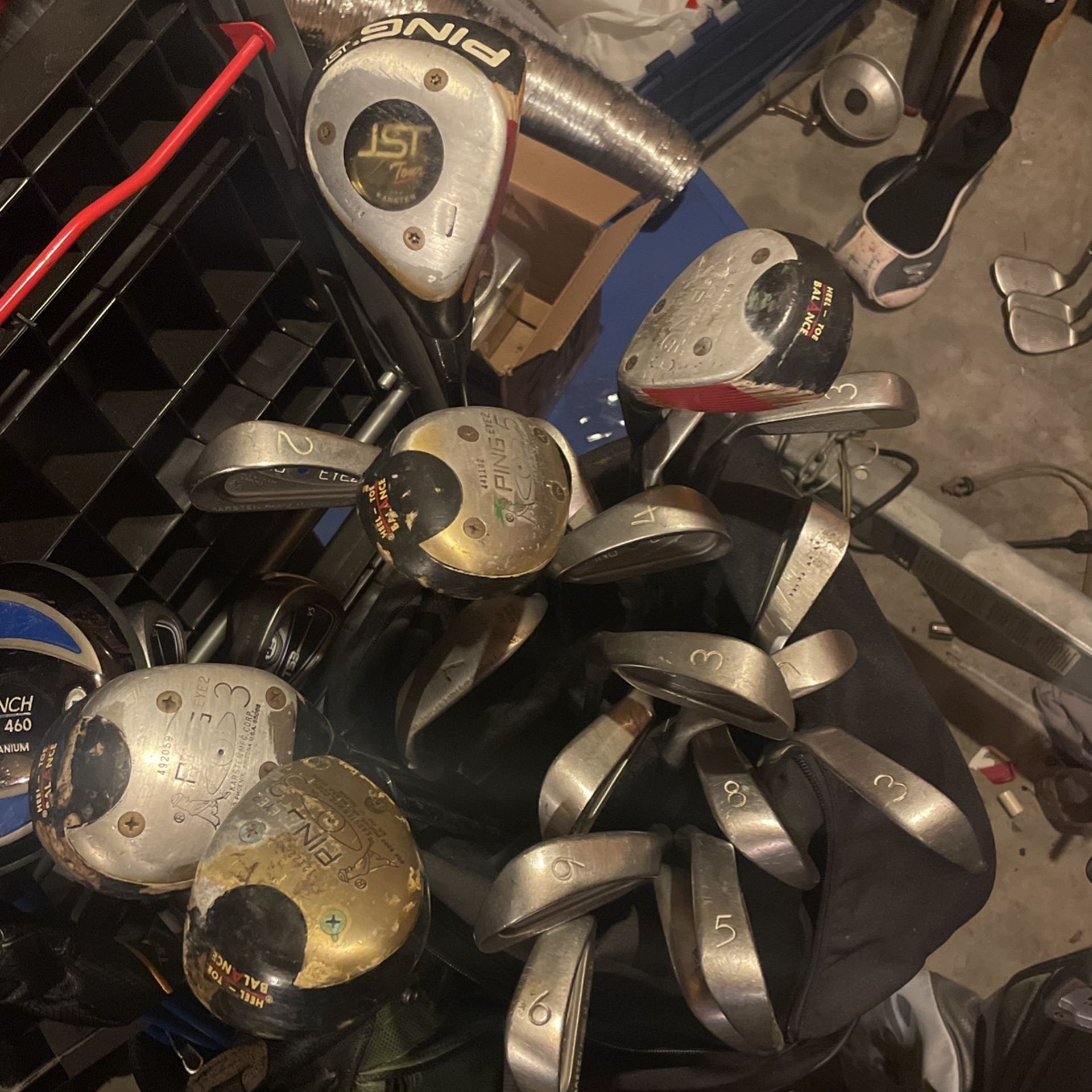 20 Ping Golf Clubs Vintage Lot