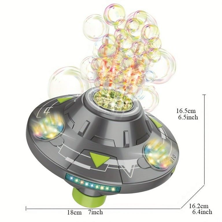 UFO bubble machine Light up UFO Bubble machine Automatic pumping foam with rechargeable battery