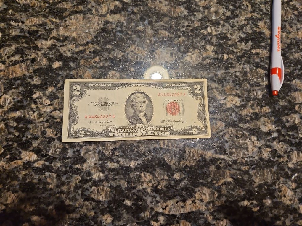 1953a 2$ Red Seal Bill Circulated