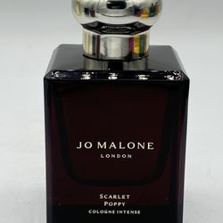 Jo Malone London Scarlet Poppy Intense 1.7 Fl. oz. 50 MI. New W/O Box Authentic.