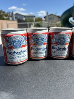 Budweiser 8 oz. Pull Tab Display Cans 