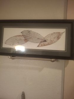 Glass leaf picture
