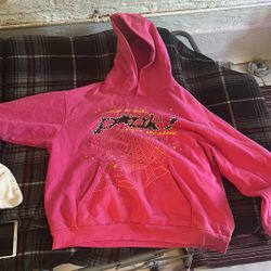 Pink Sp5der Hoodie StockX Authenticity