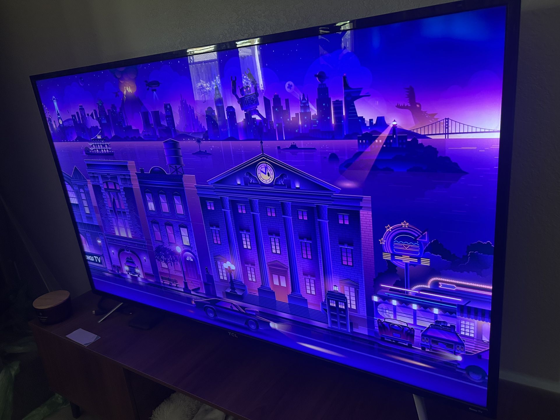 75” TCL Smart Roku T.V