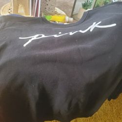 Black Pink Sweatshirt Size Xs