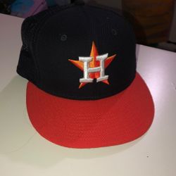 Mens New Era Navy/orange Hat
