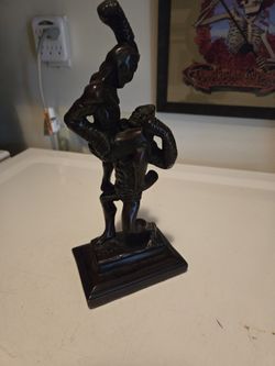 Fantastic Muay Thai Fighters Sculpture Made In Thailand