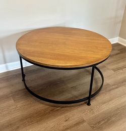 Round Wood Coffee Table