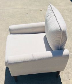 Beige/ Off White / Cream Upholstered Accent Chair!