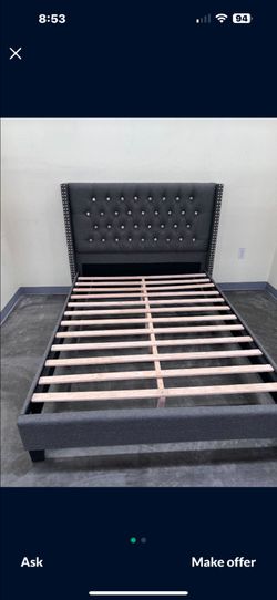 Queen Size diamond bed with Orthopedic Mattress Included