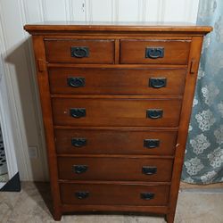 Tall Solid Wooden Dresser 