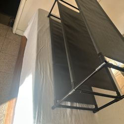 Two Shoe Racks , One Floor Type With Three Tier, 3’ X 1 ‘ And The Other Is Hanging Type , Both For $7.00