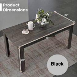 Black Dining Table
