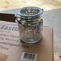 Set Of 12 Mercury Glass Votive/ Candle Holder.