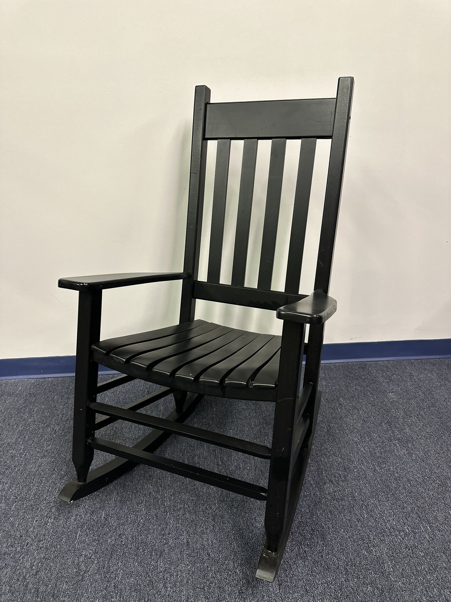 Black Wooden Rocking Chair