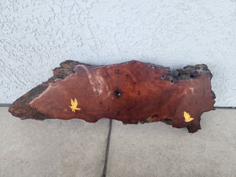 Vintage Walnut Clock Base Slab 