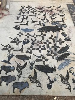 Steel silhouettes 1/8” thick