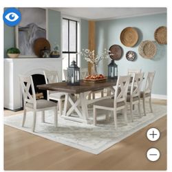 Dining Table Set With 6 Or 8 Chairs. 