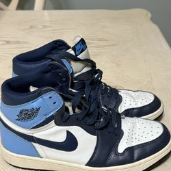Nike Jordan 1 Retro OG High Obsidian UNC Men’s Size 7 Sneakers