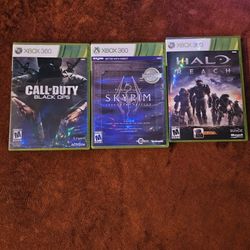 Xbox 360 Games: Black Ops 1, Skyrim Legendary Edition And Halo Reach