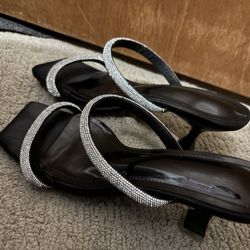Black Bling Heels 