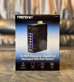 Trendnet TI-G102i 10-Port industrial Gigabit L2 Managed DIN-Rail switch