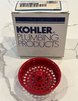Kohler Basket Strainer Antique Red 8803-25 (New Old Stock)