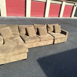 Super Comfy Nice Brown Sectional L Couch 🔥🔥