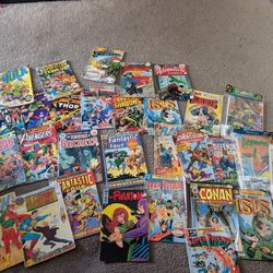 80+ Vintage Comic Books  ((SOLD AS A BUNDLE))