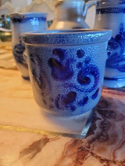 VINTAGE GERMAN SALT-GLAZED STONEWARE CROCK